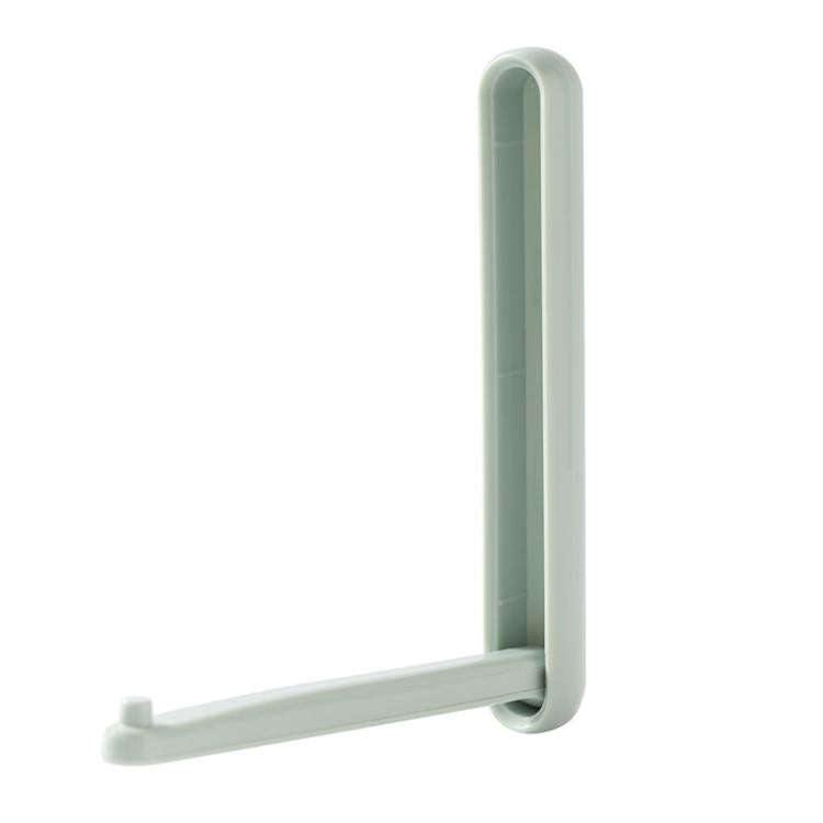 Balcony Household No-Punch Foldable Clothes Rack Clip Organizer(Green)