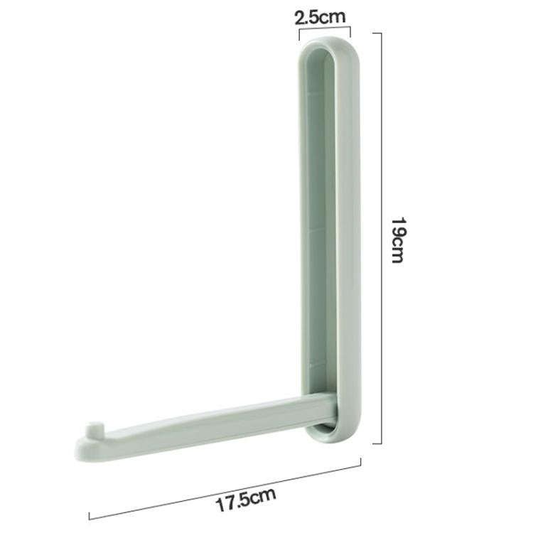 Balcony Household No-Punch Foldable Clothes Rack Clip Organizer(White)