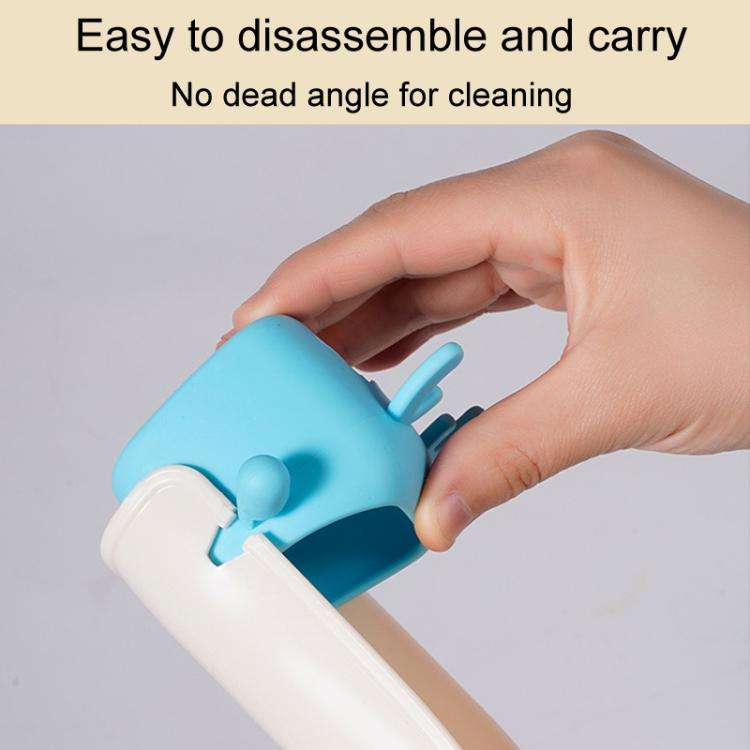 Cartoon Little Deer Kids Faucet Extender Household Splashproof Faucet Diverter Tool(Blue)