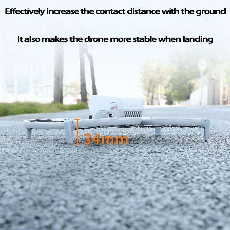 1pair For DJI Flip Drone Landing Gear Height Enhancement Rear Stand Gimbal Protector Bracket Acce...