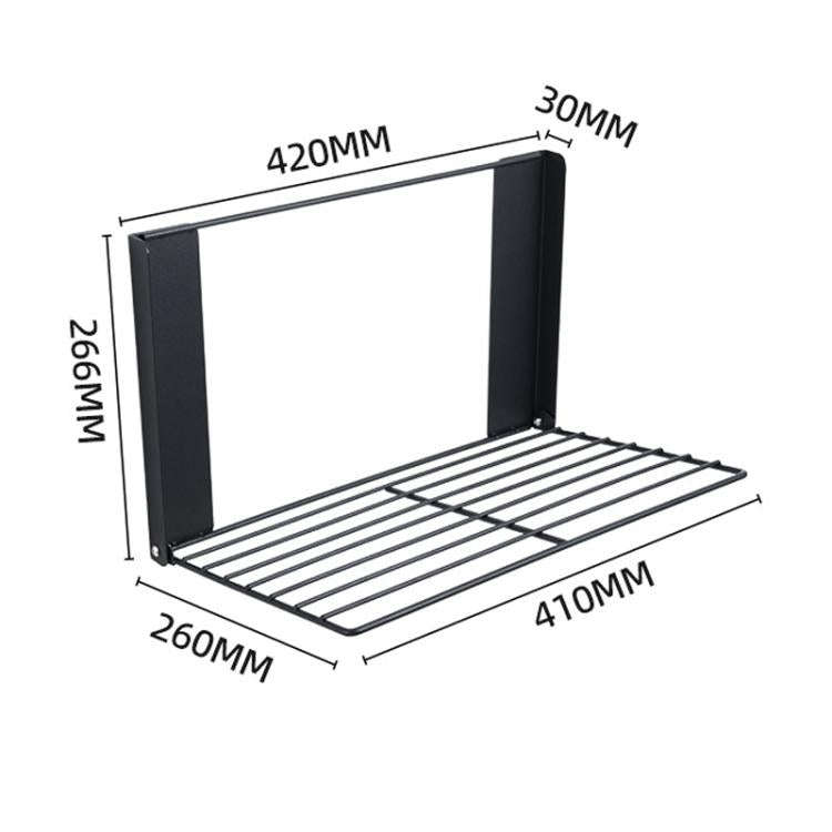 Bathroom Dirty Clothes Shelf Washing Machine Side Folding Wall Mounted Clothes Organizer(White)