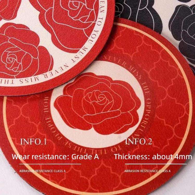 30x30cm Vintage Placemat Round Absorbent Thermal Insulation Table Mat Bar Coaster Dishes Western ...