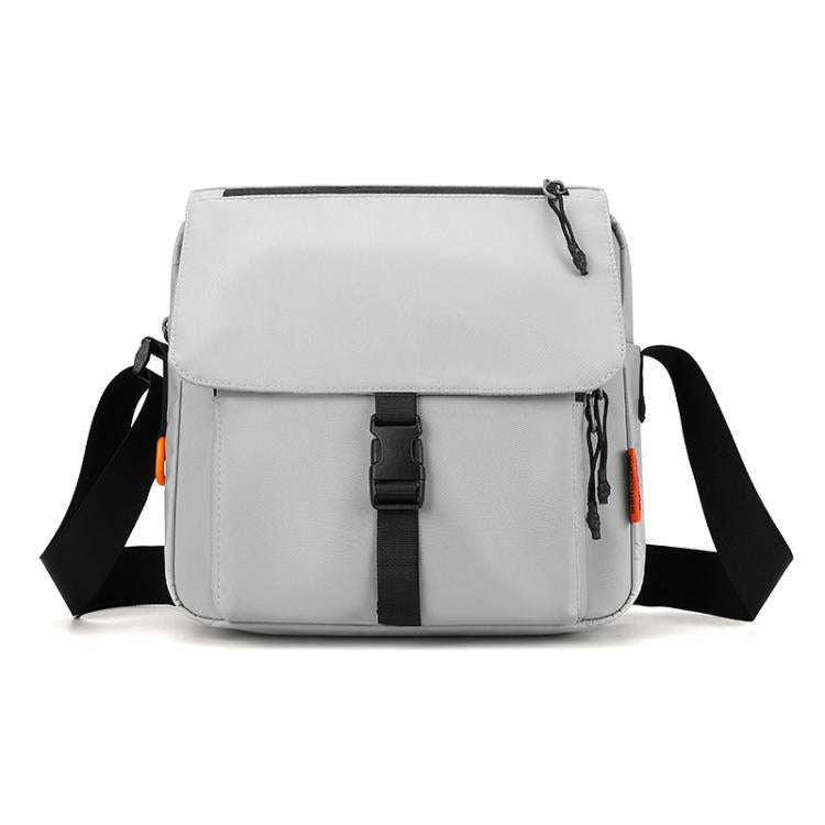 WEPOWER Casual Men Women Unisex Crossbody Bag Waterproof Couple Shoulder Bag(Light Gray)