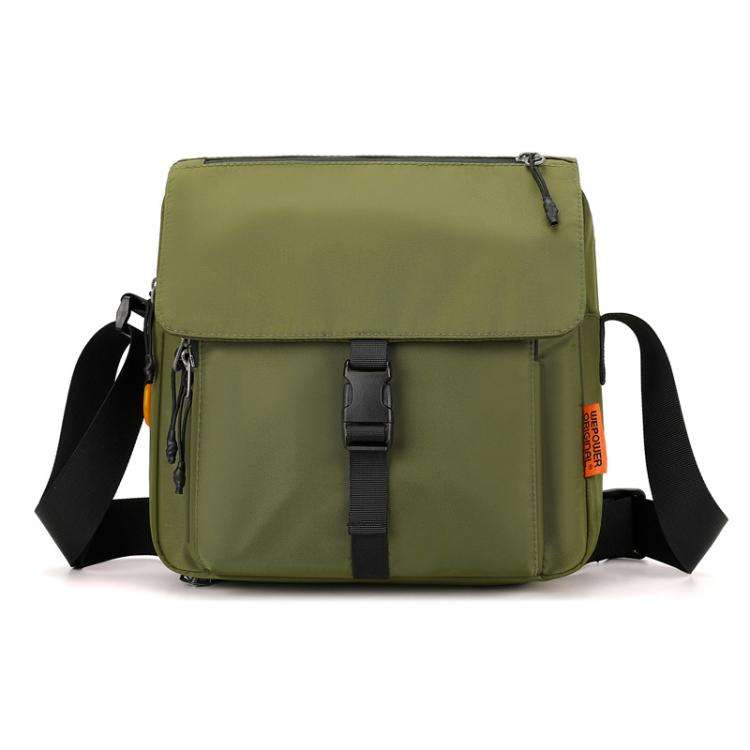WEPOWER Casual Men Women Unisex Crossbody Bag Waterproof Couple Shoulder Bag(Army Green)