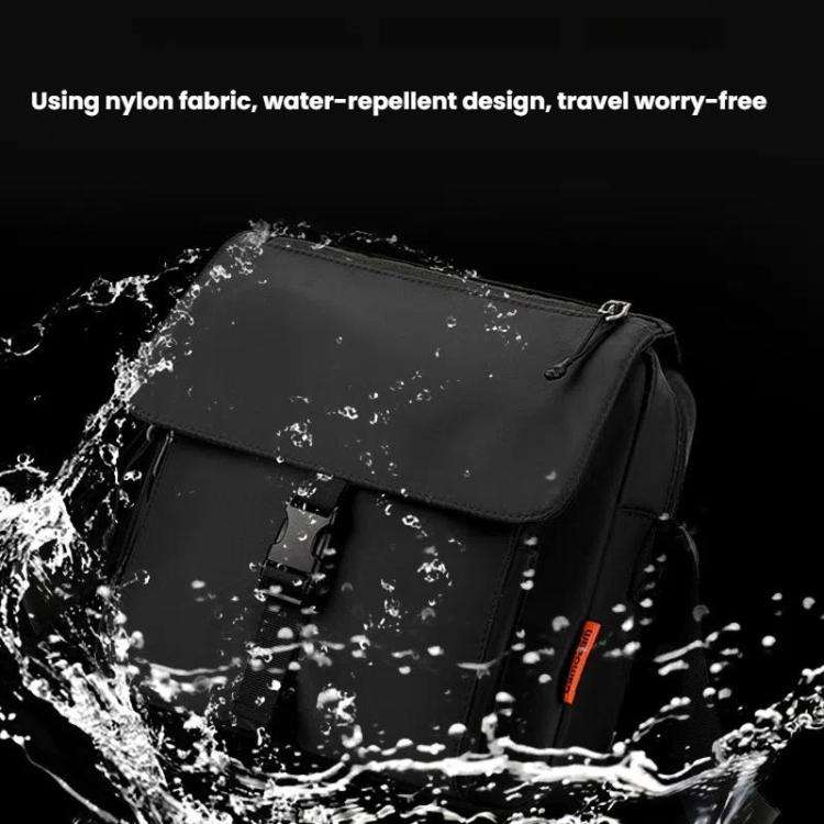 WEPOWER Casual Men Women Unisex Crossbody Bag Waterproof Couple Shoulder Bag(Black)