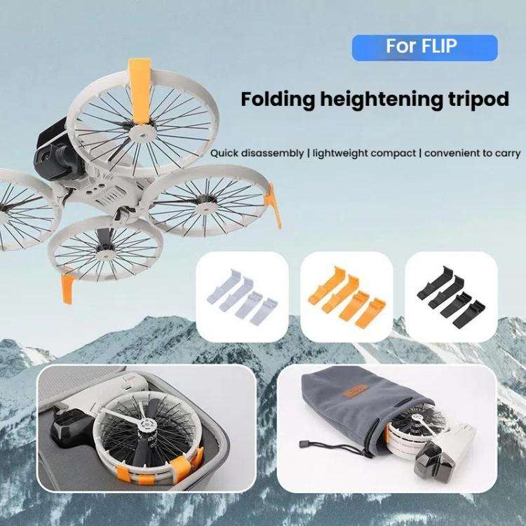 For DJI Flip CQT 4 In 1 Drone Folding Booster Stand Scratch and Wear Resistant Landing Protective...