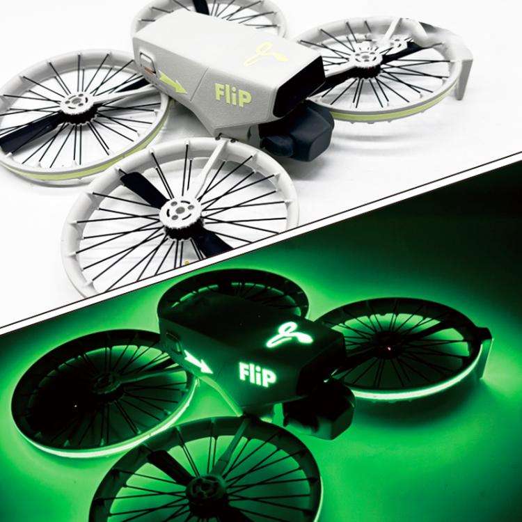 For DJI Flip CQT Drone Light Up Stickers Cool Fuselage Luminous Stickers(Green)