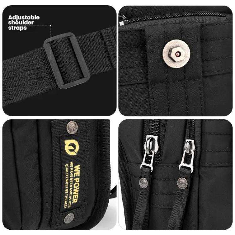 WEPOEWR Commuting Chest Bag Outdoor Cycling Leggings Pouch Portable Waist Messenger Shoulder Bag(...