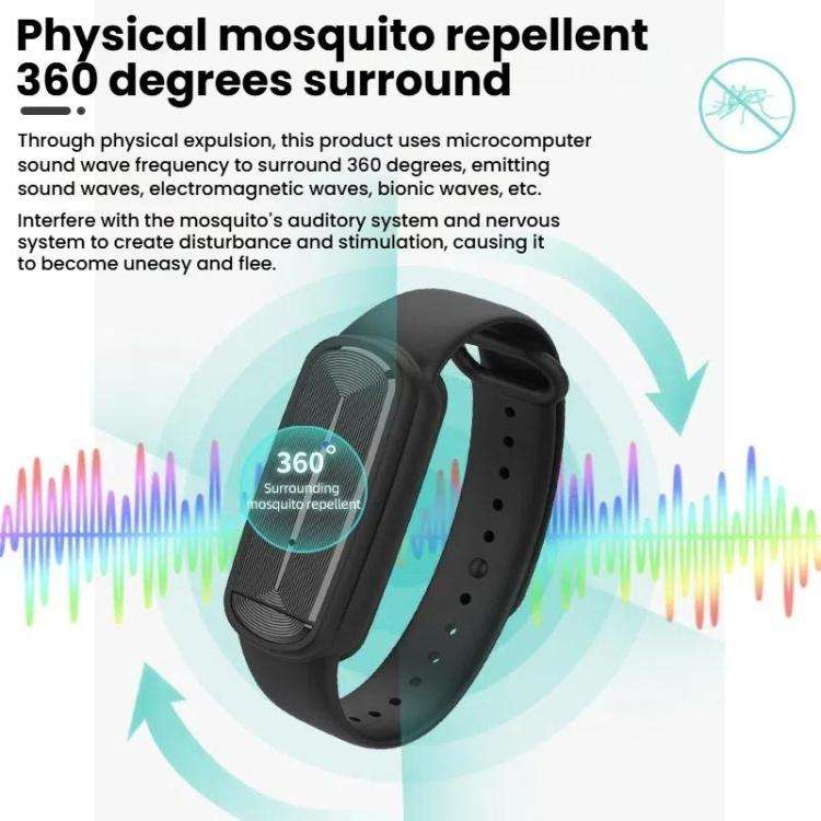 M90 Electronic Mosquito Repeller Adult Children Pregnant Women Outdoor Ultrasonic Anti-Mosquito S...