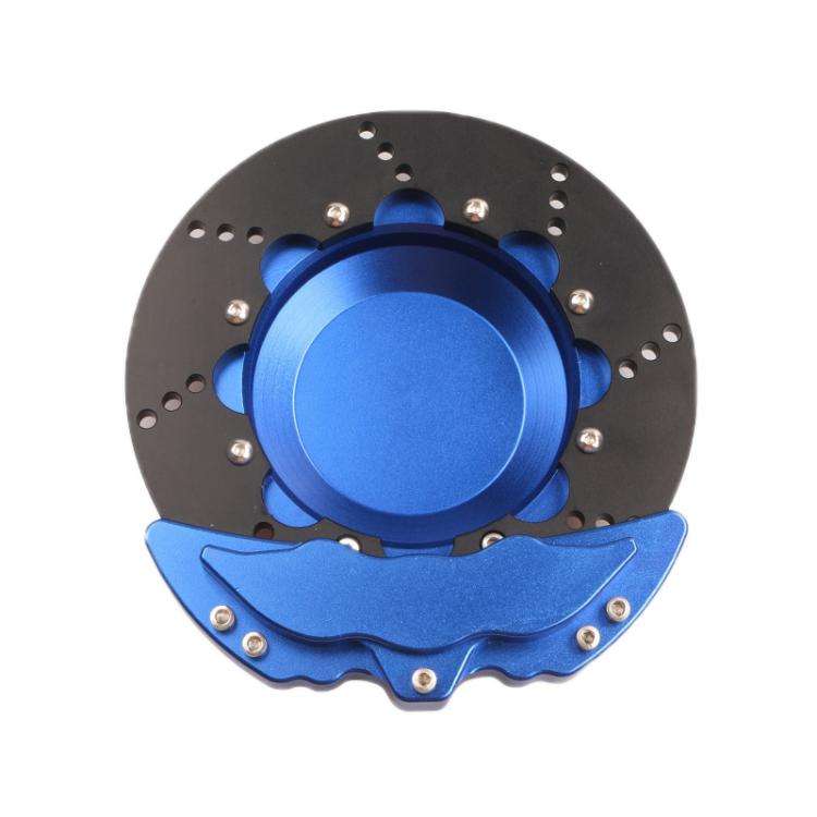 Car All-Aluminum Brake Disc Ashtray, Size: Non-rotating(Blue Black Edge)