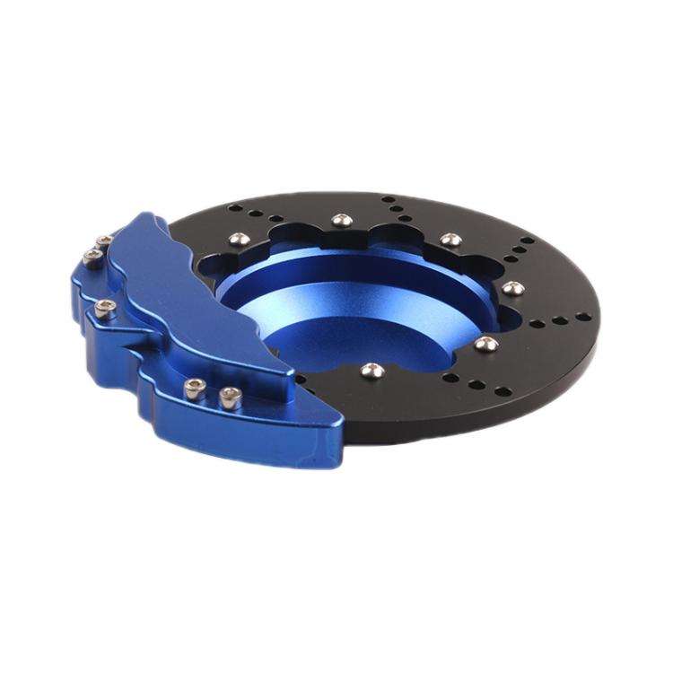 Car All-Aluminum Brake Disc Ashtray, Size: Rotating(Blue Black Edge)