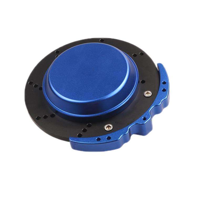 Car All-Aluminum Brake Disc Ashtray, Size: Rotating(Blue Black Edge)