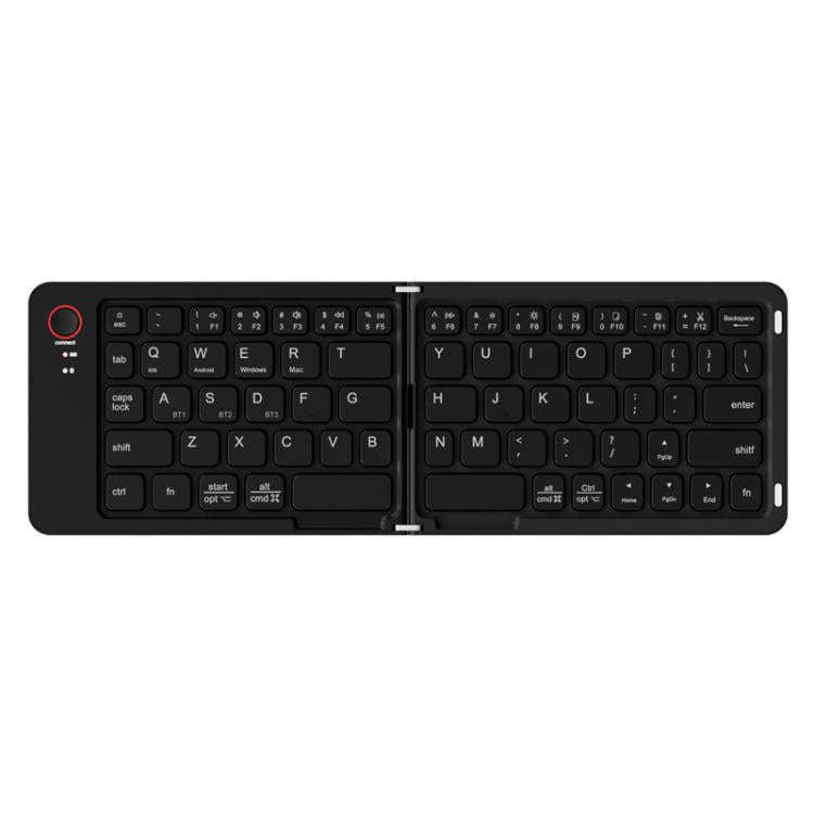 B023 Two Folding Portable Mini Wireless Bluetooth Keyboard Cell Phone Laptop Notebook Office Keyb...