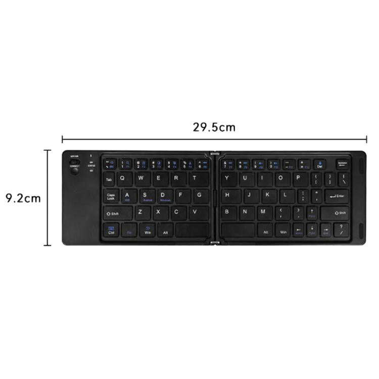 B023 Two Folding Portable Mini Wireless Bluetooth Keyboard Cell Phone Laptop Notebook Office Keyb...
