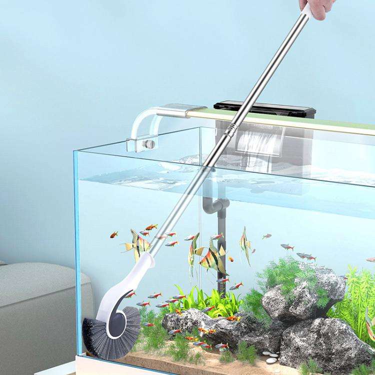 157cm Fish Tank Brush Long Handle Cleaning Algae Removal Tool Inner Wall Cleaning Fish Tank Brush