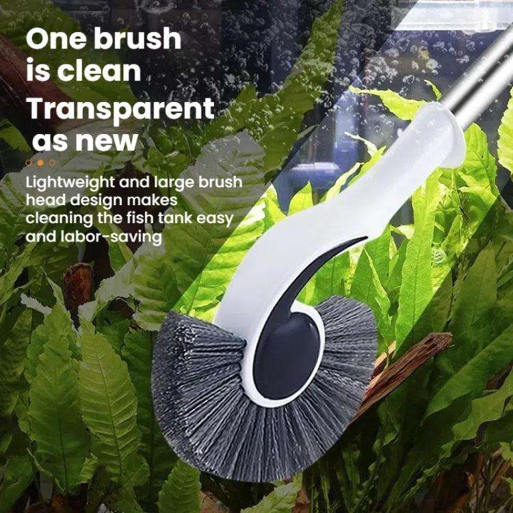 157cm Fish Tank Brush Long Handle Cleaning Algae Removal Tool Inner Wall Cleaning Fish Tank Brush