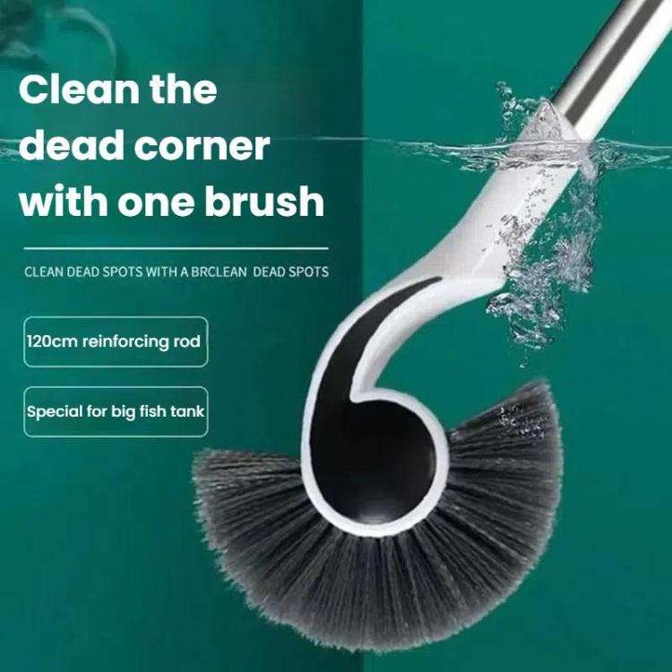 157cm Fish Tank Brush Long Handle Cleaning Algae Removal Tool Inner Wall Cleaning Fish Tank Brush