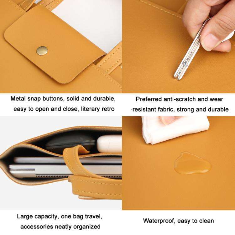 Laptop Computer Handbag For Ipad Macbook Lenovo Huawei Computer Inner Bag Briefcase, Spec: 15/16 ...