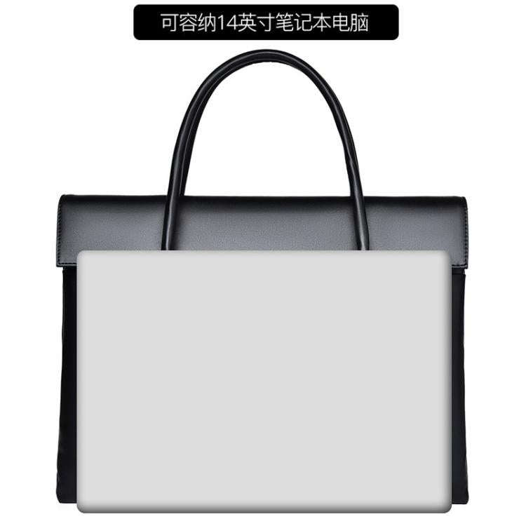 14 inch Laptop Bag Lightweight Laptop Bag Business Simple Handheld Briefcase(Blue)