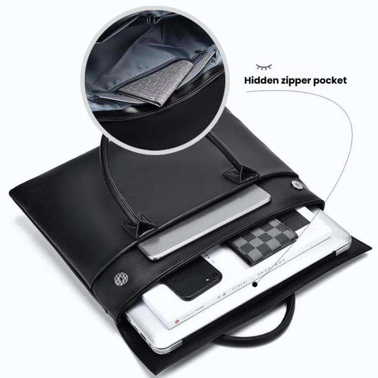 14 inch Laptop Bag Lightweight Laptop Bag Business Simple Handheld Briefcase(Gray)