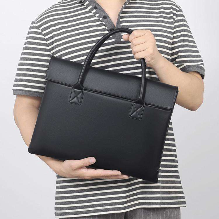 14 inch Laptop Bag Lightweight Laptop Bag Business Simple Handheld Briefcase(Blue)
