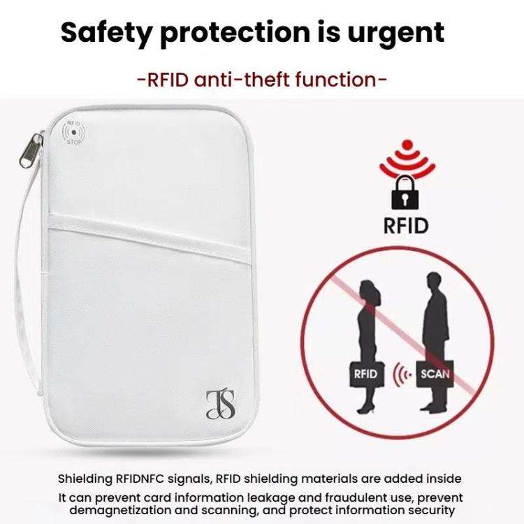 TRAVEL SEASON RFID Anti-theft Passport Clip ID Bag Waterproof Protective Case Travel Organizer Ba...