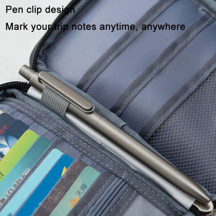 TRAVEL SEASON RFID Anti-theft Passport Clip ID Bag Waterproof Protective Case Travel Organizer Ba...