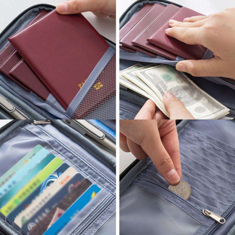 TRAVEL SEASON RFID Anti-theft Passport Clip ID Bag Waterproof Protective Case Travel Organizer Ba...