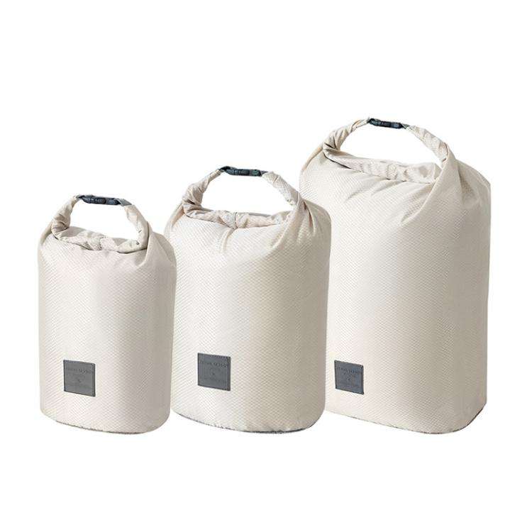 3pcs /Set Roll Mouth Travel Clothes Storage Bag Waterproof Handheld Coat Storage Compressible Dus...