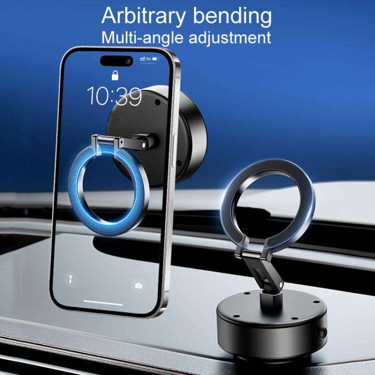 M17 Electrical Suction Cup Mobile Phone Car Holder Folding Rotating Magnetic Suction Navigation S...