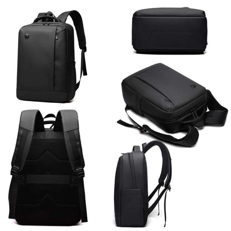 WEPOEWR Men 14-inch Laptop Backpack Waterproof Large Capacity Business Commuter backpack(Gray)