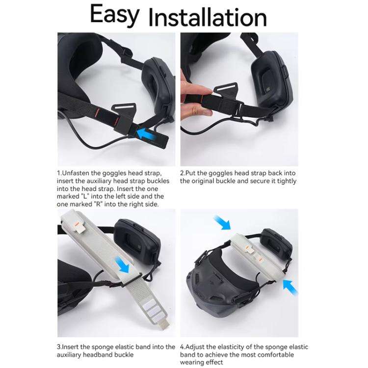 For DJI N3 Breathable Pressure Relief Comfortable Headband(Upgrade Model)