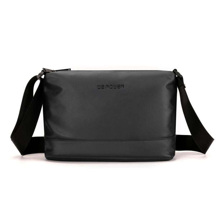 WEPOWER Simple Shoulder Bag For Men Light Casual Commuter Messenger Pack(Black)