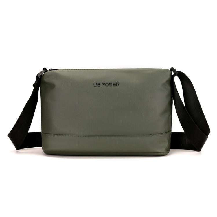 WEPOWER Simple Shoulder Bag For Men Light Casual Commuter Messenger Pack(Army Green)