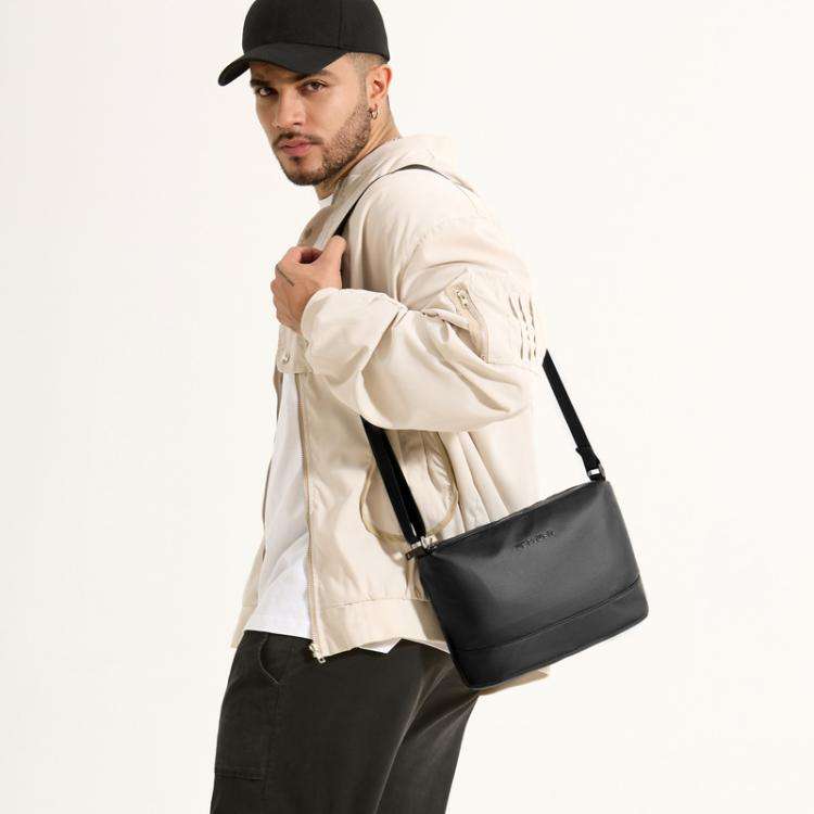 WEPOWER Simple Shoulder Bag For Men Light Casual Commuter Messenger Pack(Army Green)