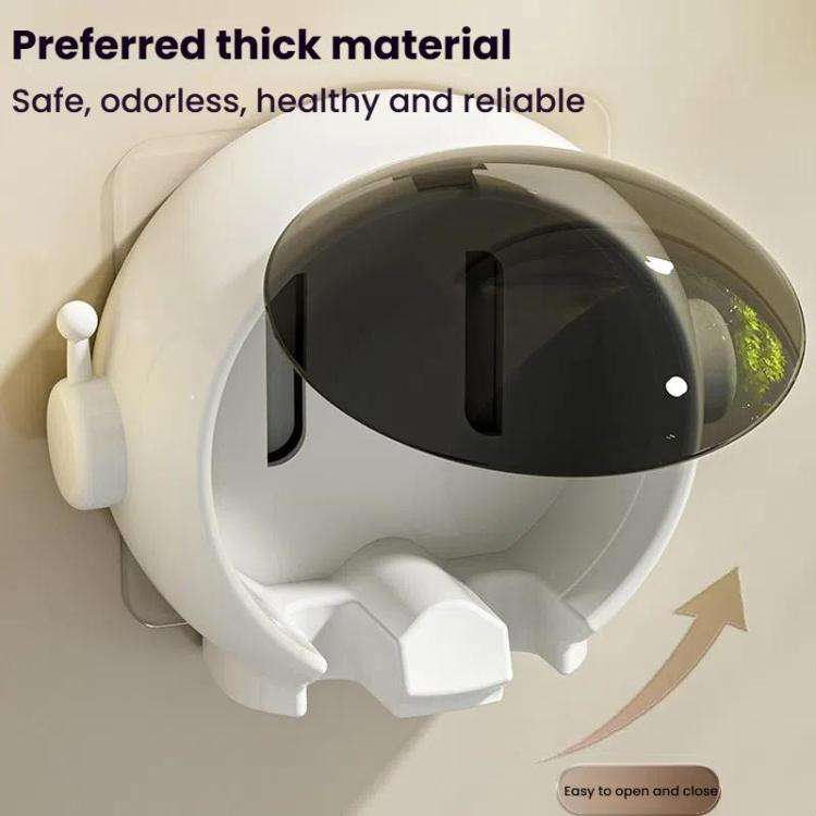 Cartoon Wall-mounted Hole-free Bathroom Shelf Home Electrical Toothbrush Hanging Holder(Yellow)