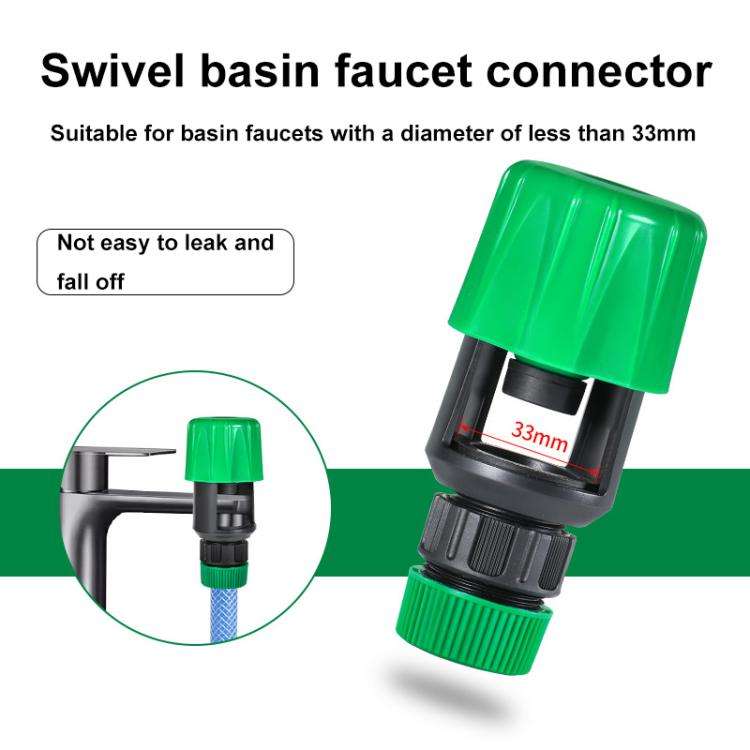 Universal Faucet Garden Hose Connector Basin Faucet Connector Adapter, Spec: Green pacifier