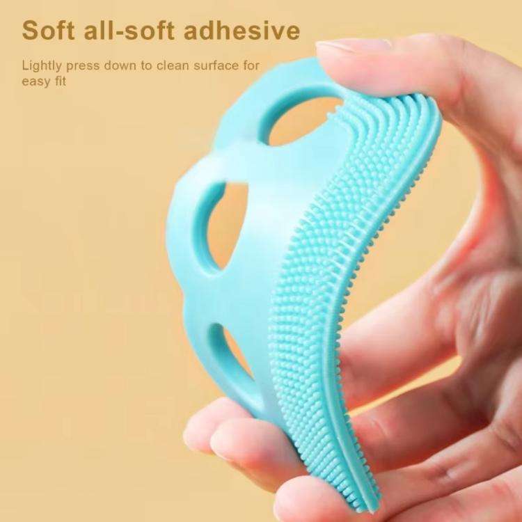 3pcs /Pack Double-sided Soft Rubber Pet Shaving Brush Sofa Clothing Hair Removal Brush(Mint Green)