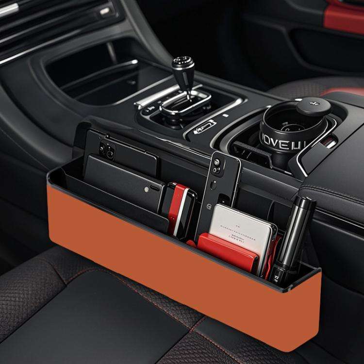 Car Seat Seam Storage Box Universal Car Seam Organizer Auto Accessories(White)