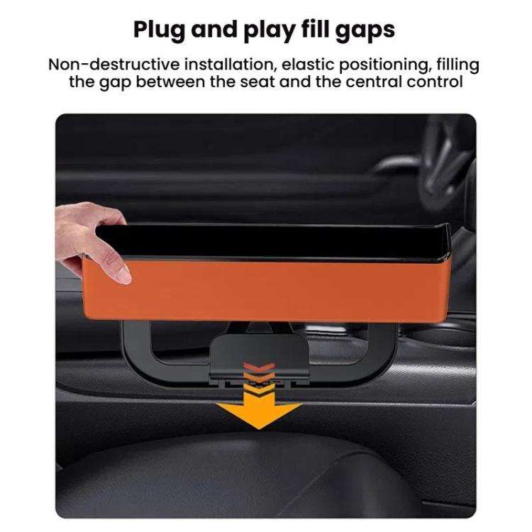 Car Seat Seam Storage Box Universal Car Seam Organizer Auto Accessories(White)
