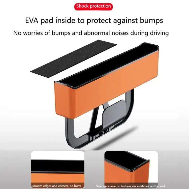 Car Seat Seam Storage Box Universal Car Seam Organizer Auto Accessories(Orange)