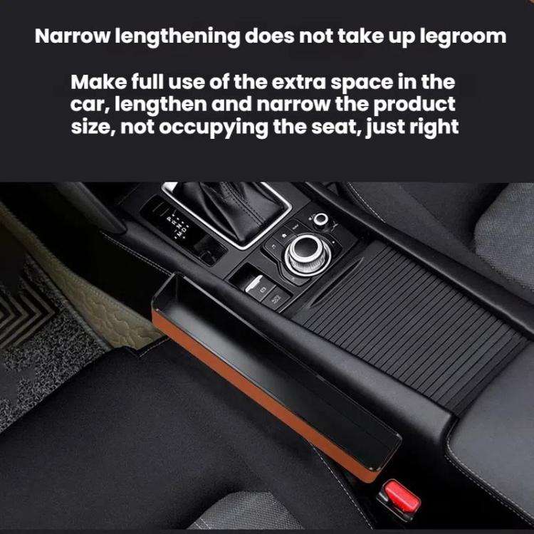 Car Seat Seam Storage Box Universal Car Seam Organizer Auto Accessories(White)