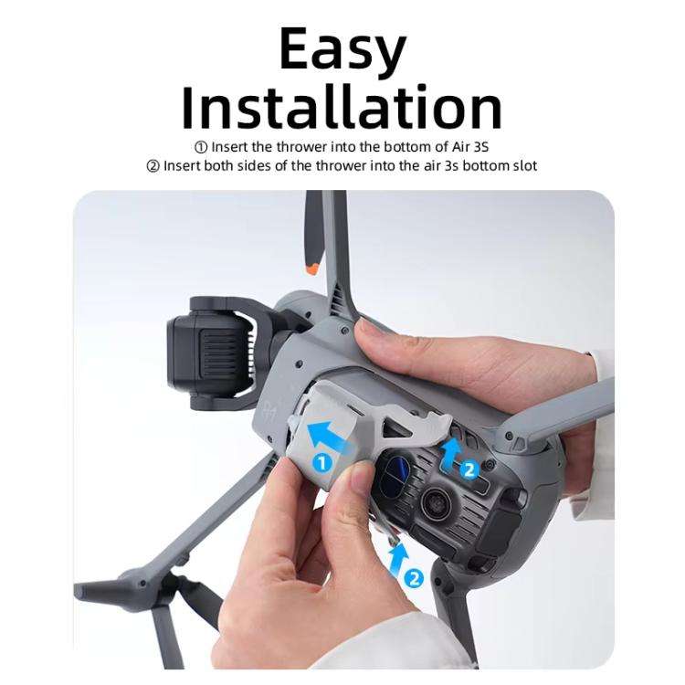 For DJI Air 3S RCSTQ Drone Air Thrower Transport Device(Thrower+Binding Line)