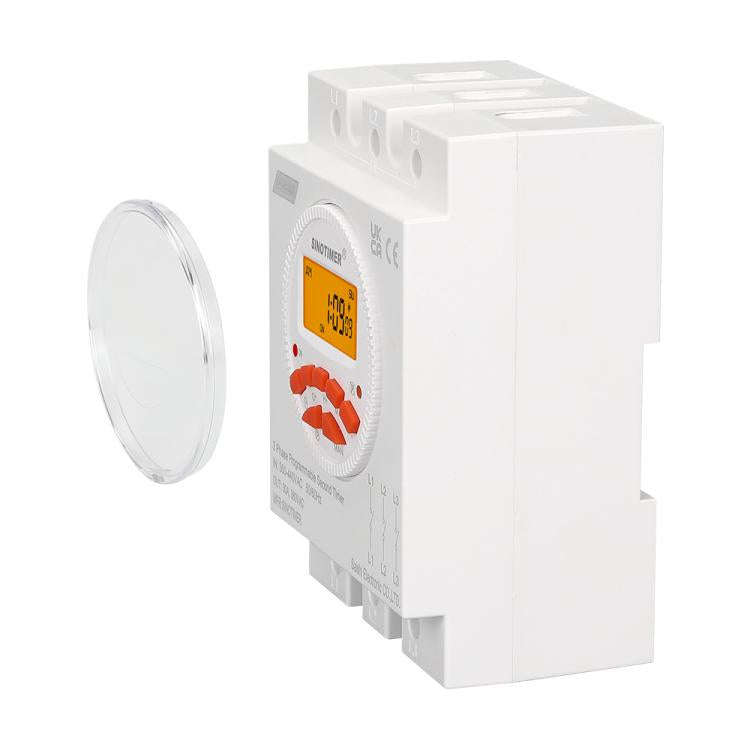 SINOTIMER CN109S-380V 16A  3 Phase Timer Switch 7-Day Programmable Minimum Interval 1s With Backl...