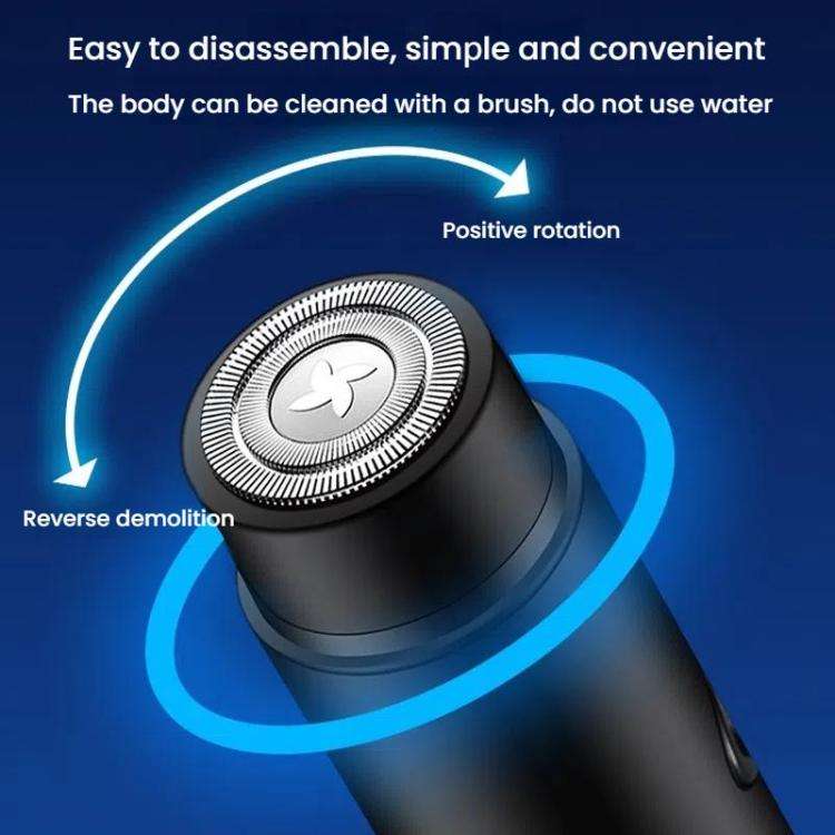 JILILAI 033 Electric Shaver Portable Mini Razor Car Electrical Shaver(Blue)