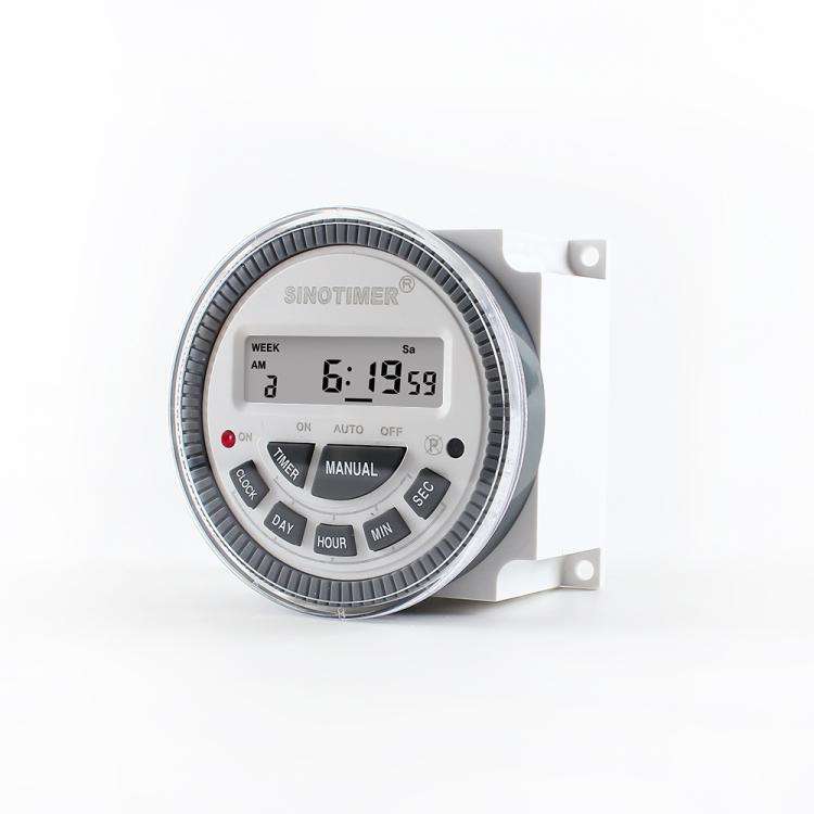 SINOTIMER TM-619sH-4 12VDC 10A Digital 7-Day Timer Switch Second Control Timer