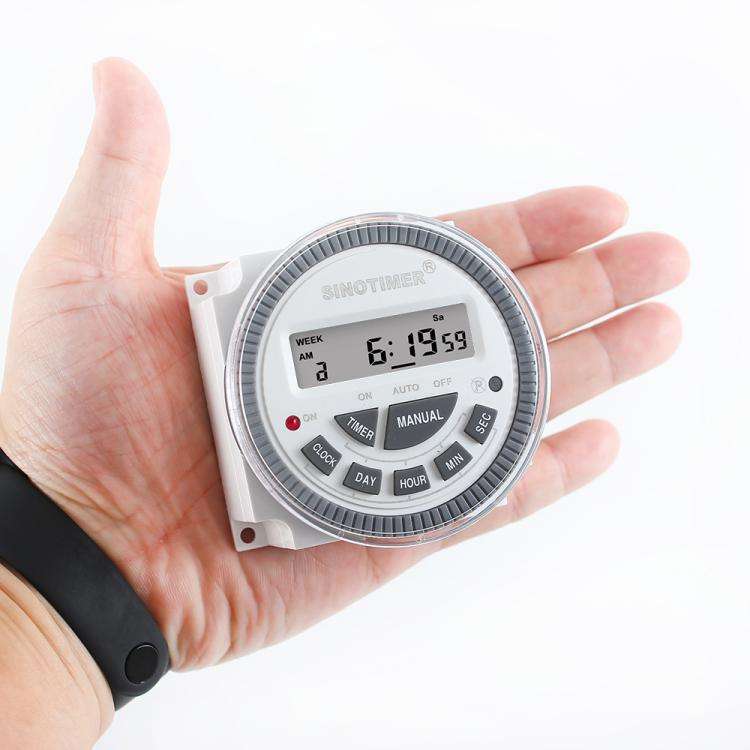 SINOTIMER TM-619sH-4 12VDC 10A Digital 7-Day Timer Switch Second Control Timer