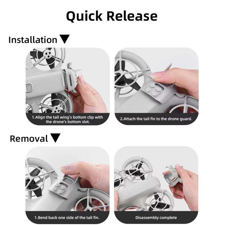 For DJI Neo BRDRC NEO025 Battery Removal Flight Tail Battery Anti-Disconnect Buckle(Gray)