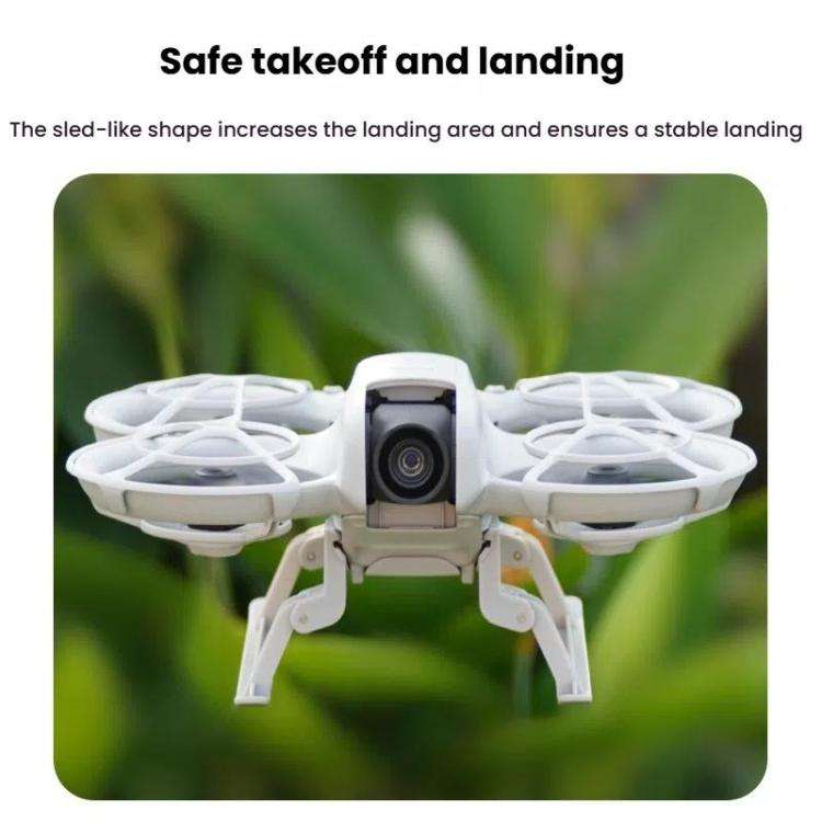 For DJI Neo BRDRC NEO021 Boosting Kickstand Drone Landing Gear Folding Sled Kickstand(Gray)