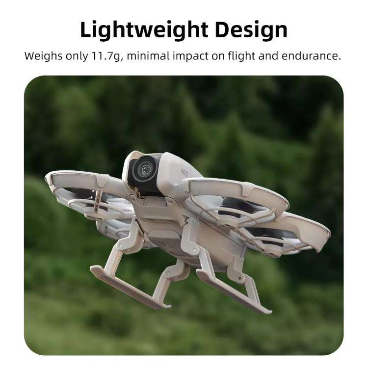For DJI Neo BRDRC NEO021 Boosting Kickstand Drone Landing Gear Folding Sled Kickstand(Gray)